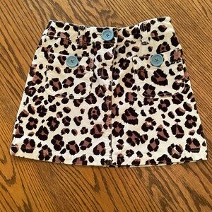 Mini Boden Girls Leopard Print Skirt 11-12 years